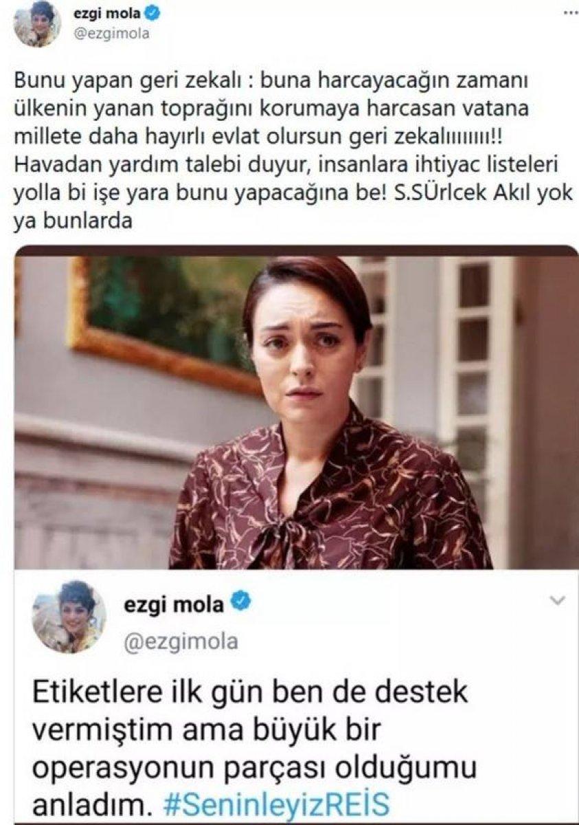 Ezgi Mola, ironiye ateş püskürdü