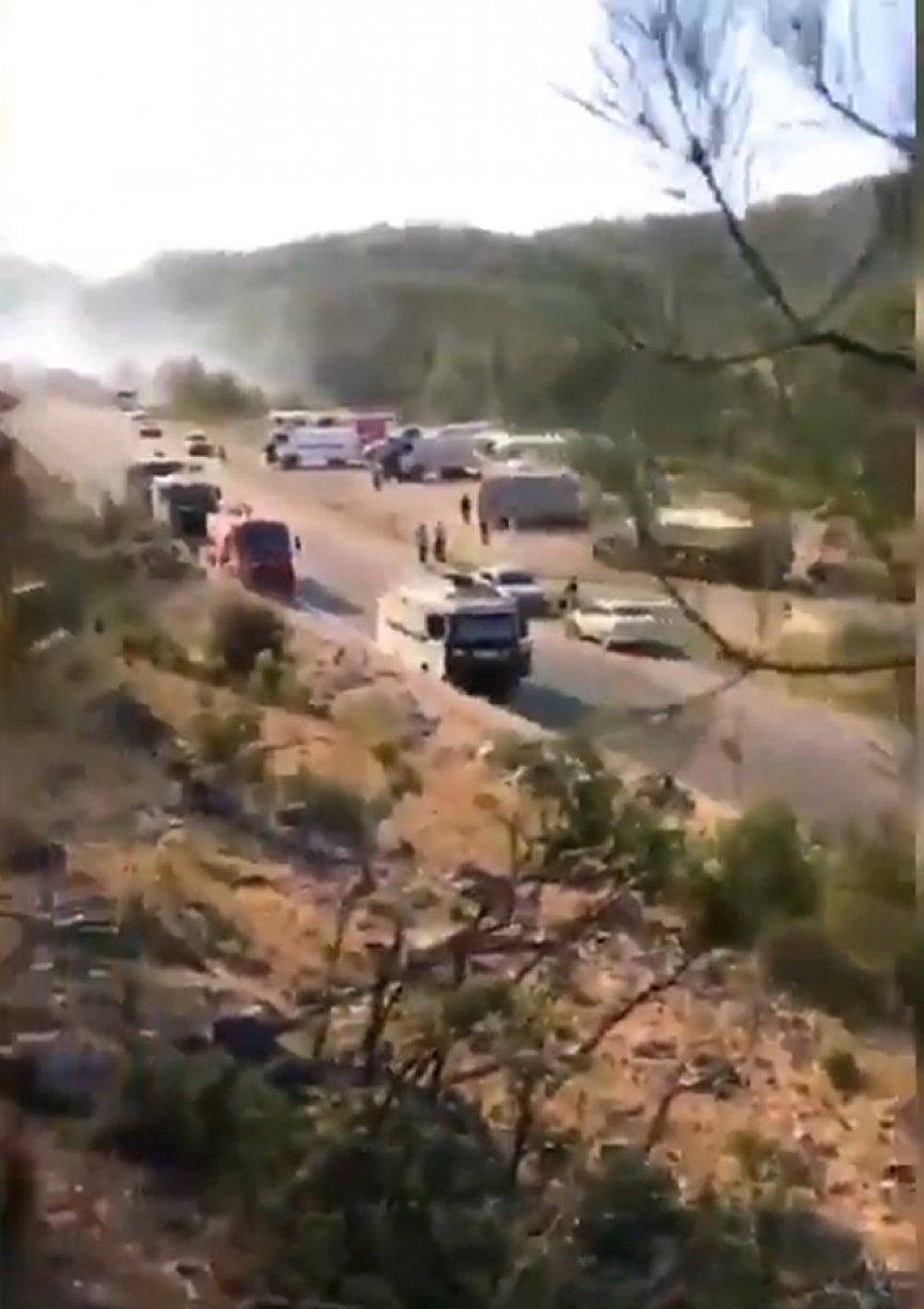 Röportajında 'itfaiye yok' diyen kadının yalanı ortaya çıktı