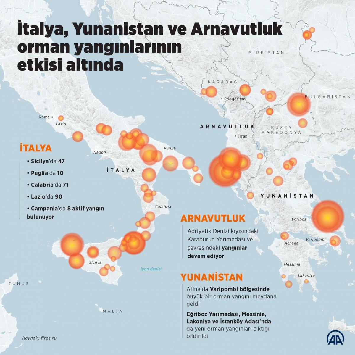 Dünya, orman yangınlarının etkisi altında