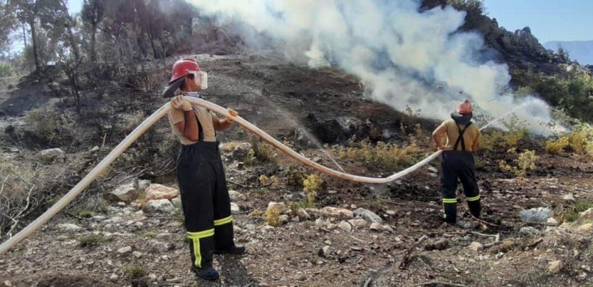 Isparta'daki orman yangınlarına komandolar da destek sağlıyor