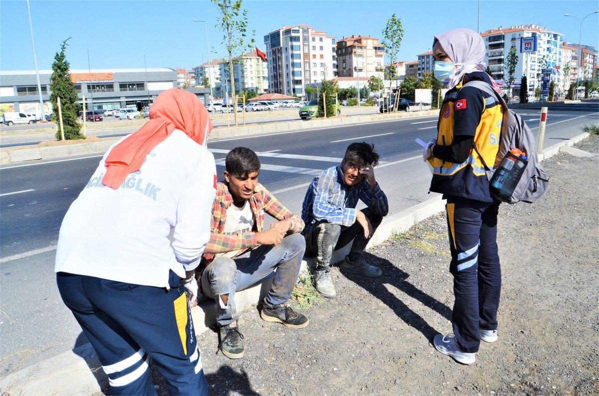 Aksaray’da evin bahçe duvarını yıkıp, kaçtılar