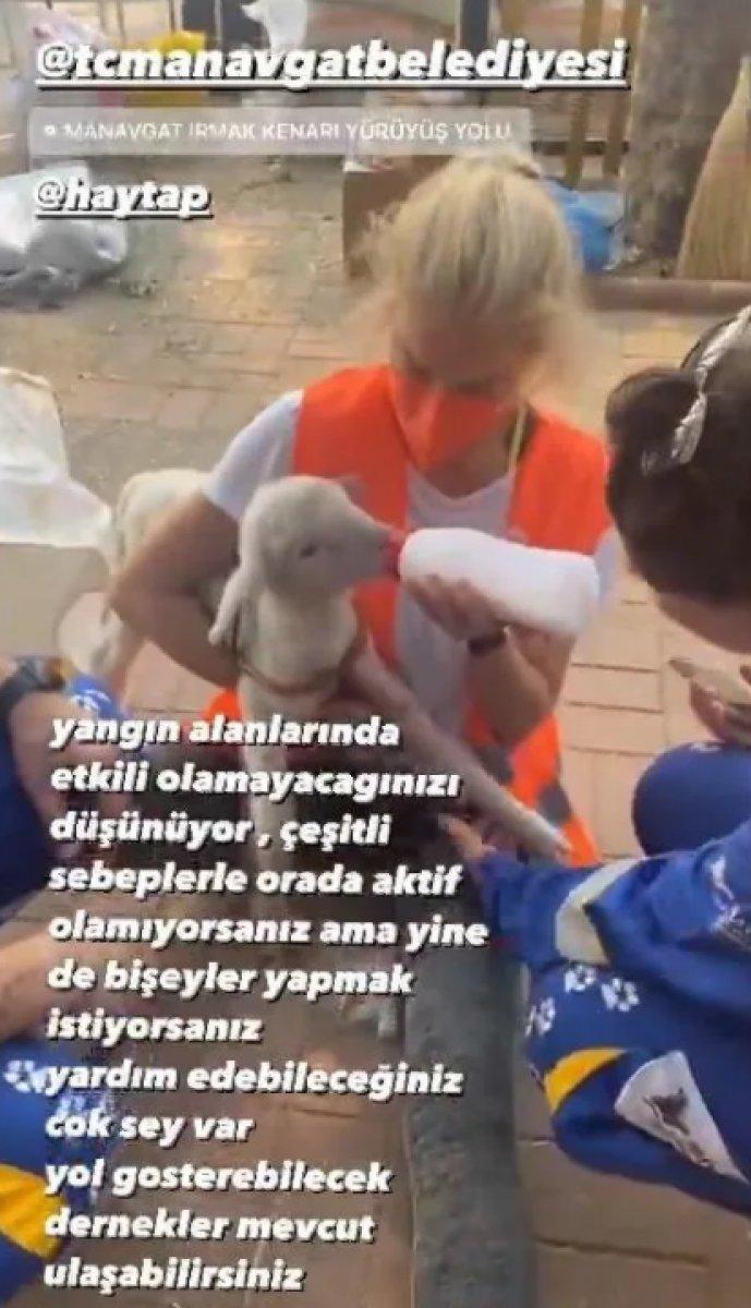 Burcu Esmersoy Manavgat'a gitti