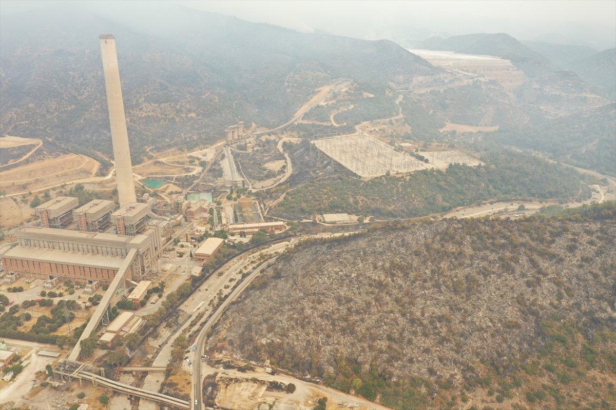 Kemerköy Termik Santrali havadan görüntülendi