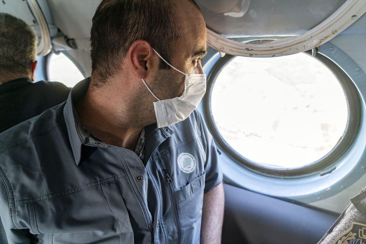 Uludağ'da yangın ihtimaline karşı havadan denetim