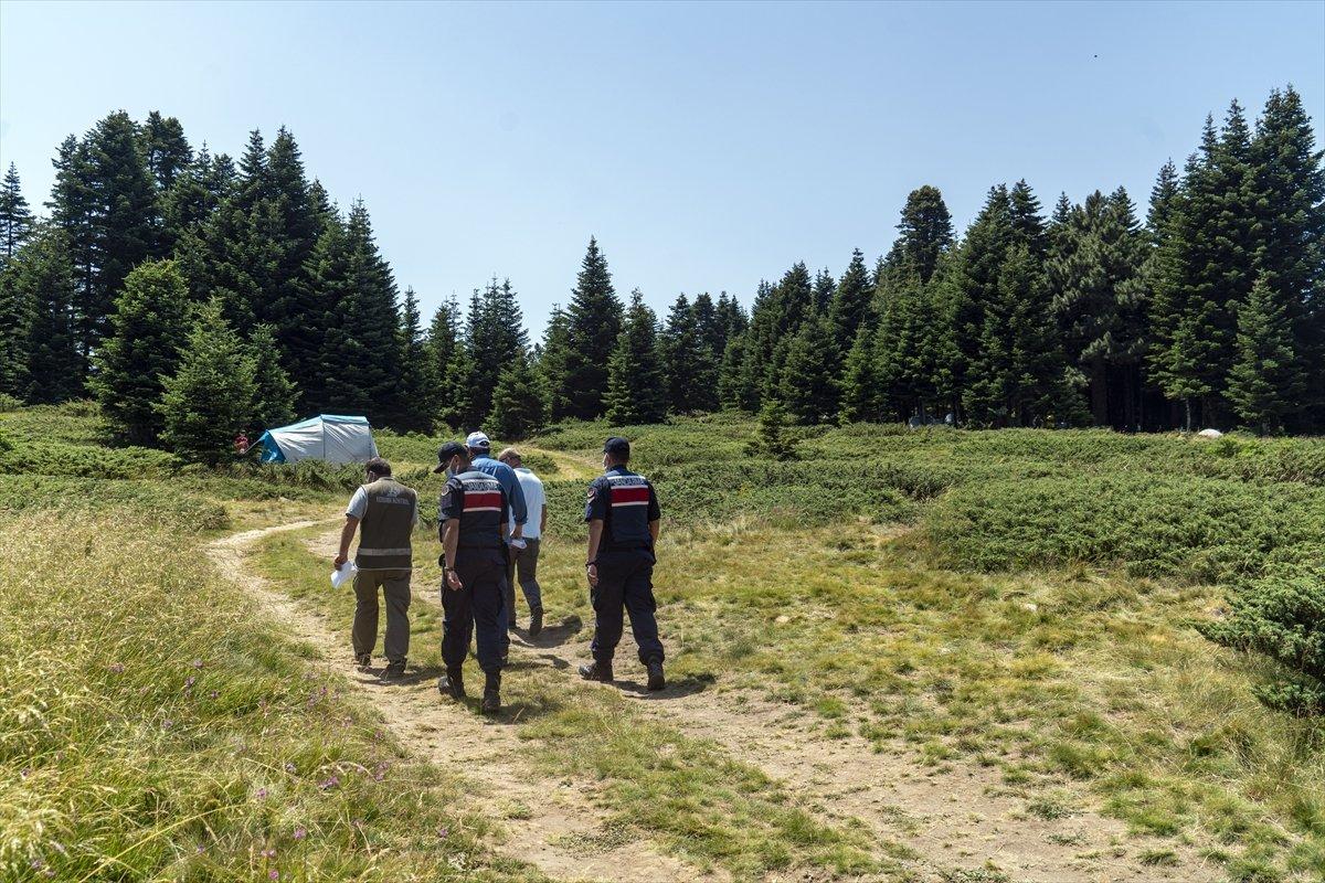 Uludağ'da yangın ihtimaline karşı havadan denetim