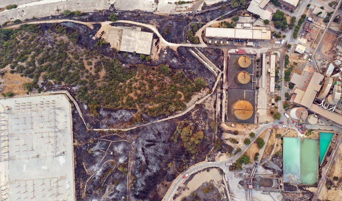 Kemerköy Termik Santrali havadan görüntülendi