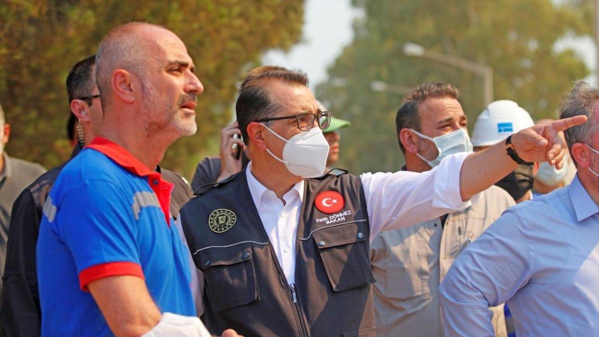 Fatih Dönmez: Santrali tehdit eden bir yangın söz konusu değil