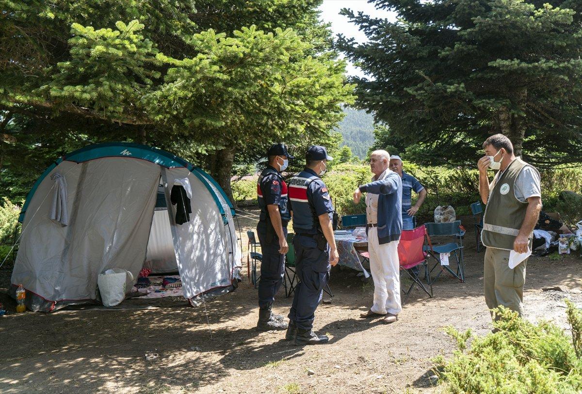 Uludağ'da yangın ihtimaline karşı havadan denetim