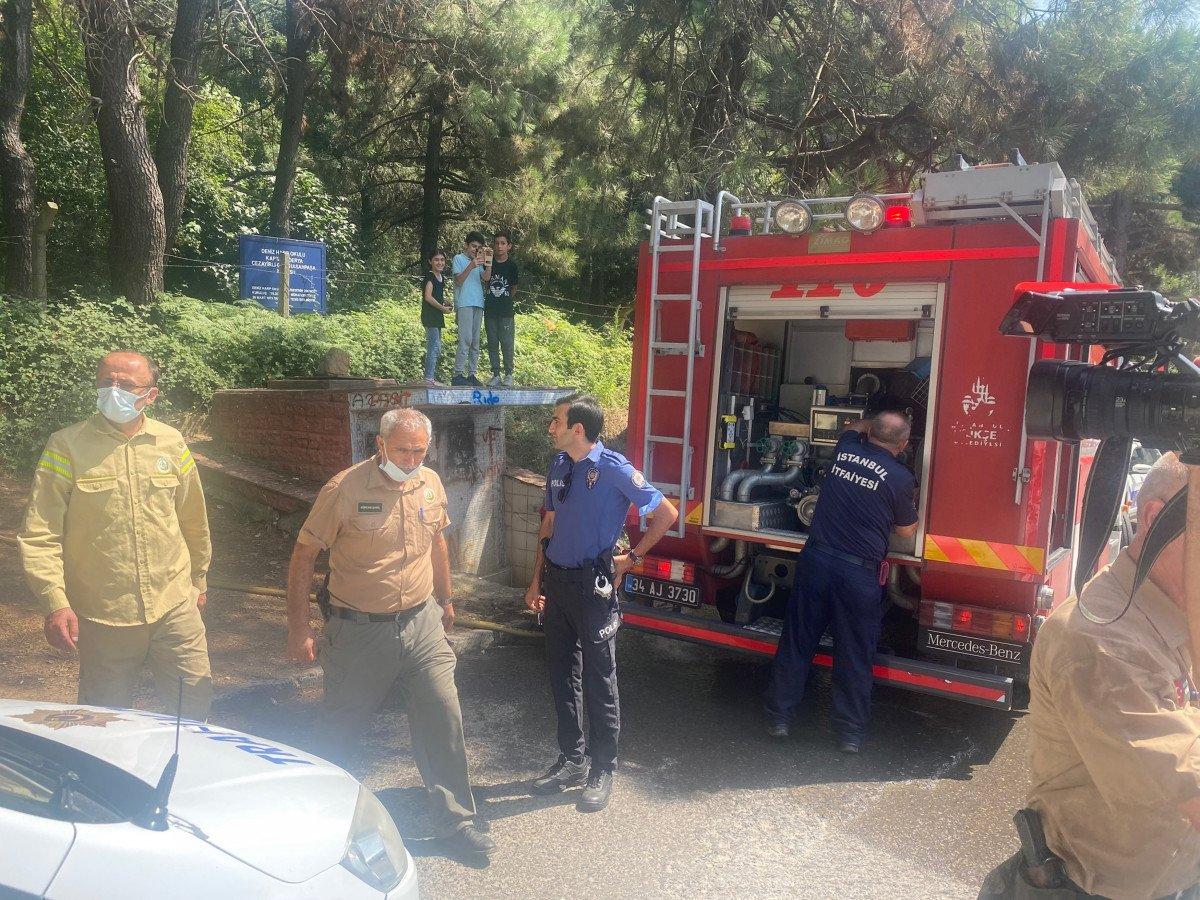 Aydos Ormanı’nda çıkan yangın söndürüldü