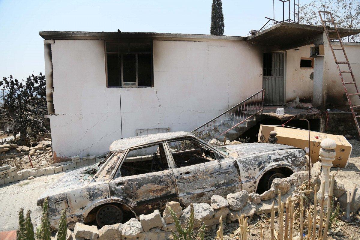 Manavgat'ta büyük yangın: Anahtarları alamadı, komşu yetişti