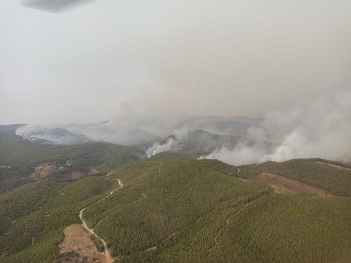 Yangın sonrası Muğla gökyüzünden böyle görüntülendi