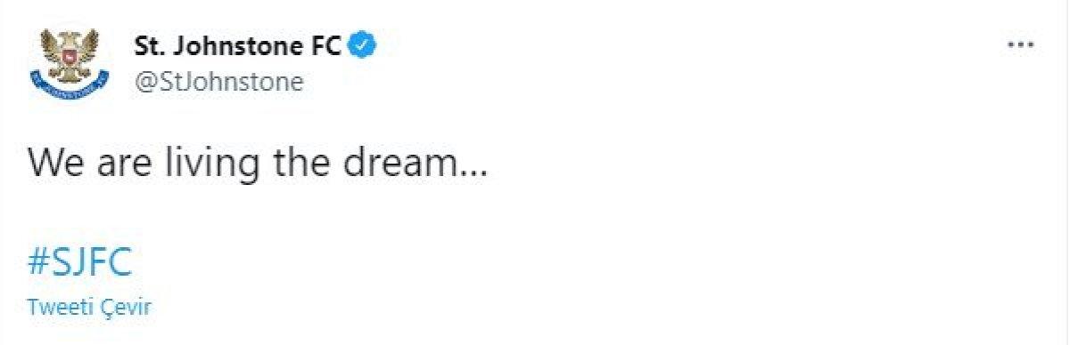 Galatasaray'ın rakibi St. Johnstone: Rüyada gibiyiz