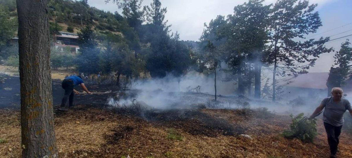 Mersin'de yaylalarda çıkan yangınlar paniğe neden oldu