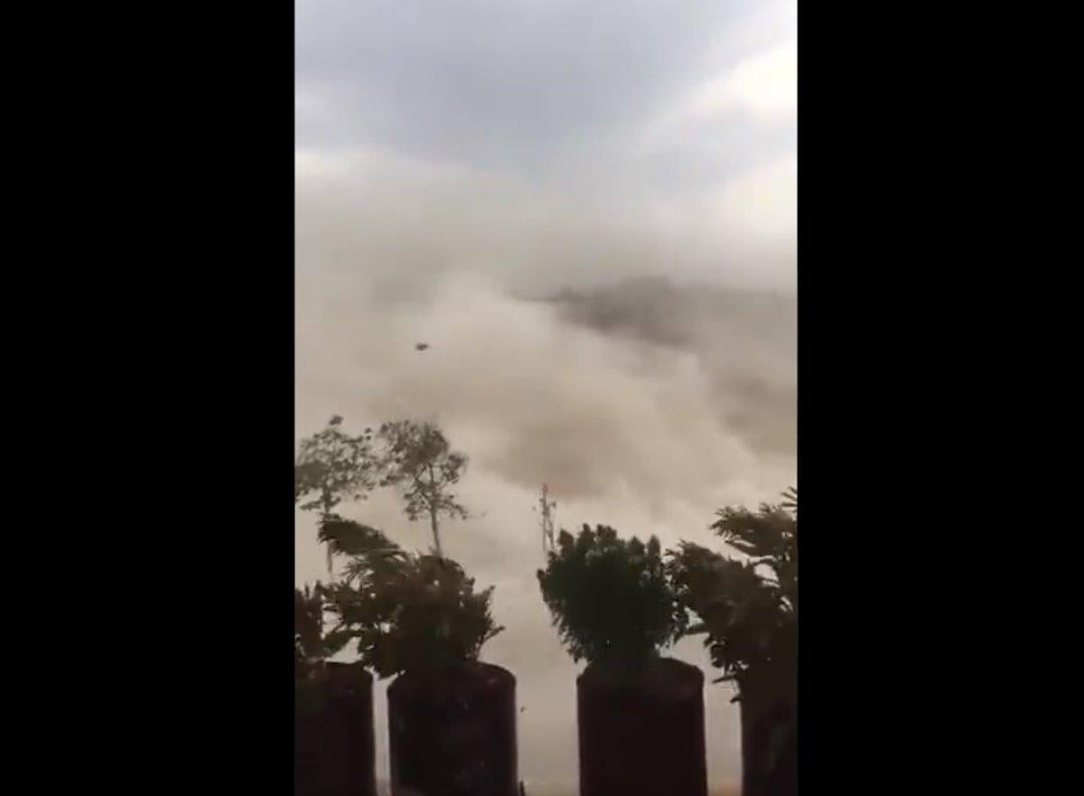 Gaziantep'te kum fırtınası çıktı