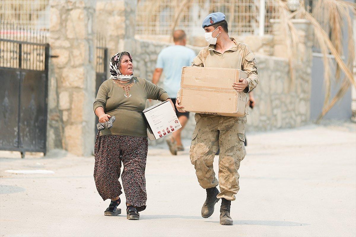Yangın bölgelerine 72,5 milyon lira nakdi yardım gönderildi