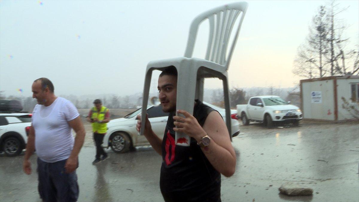 Antalya'da sağanak yağış sevinci