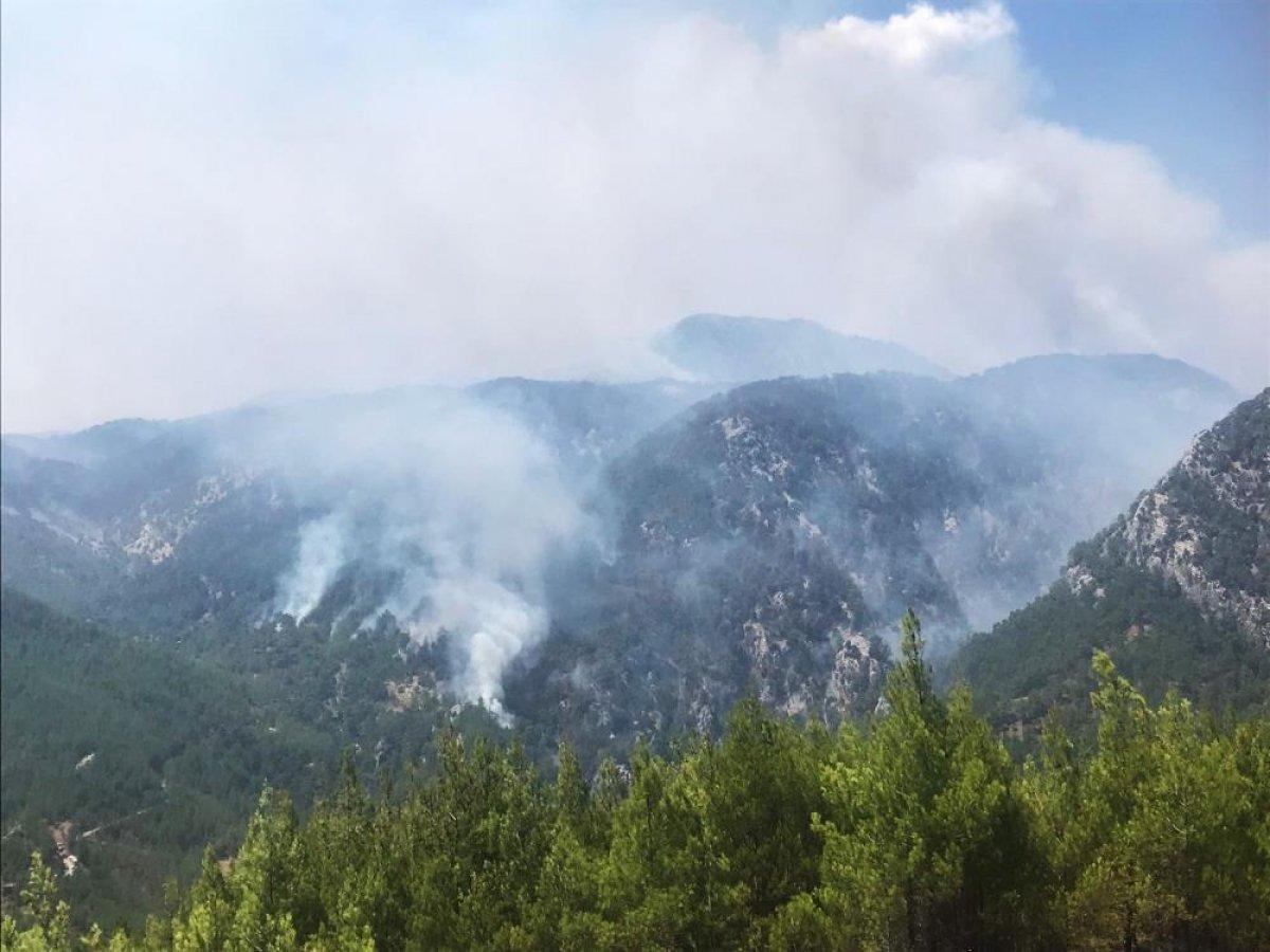 Köyceğiz yangınına müdahale sürüyor