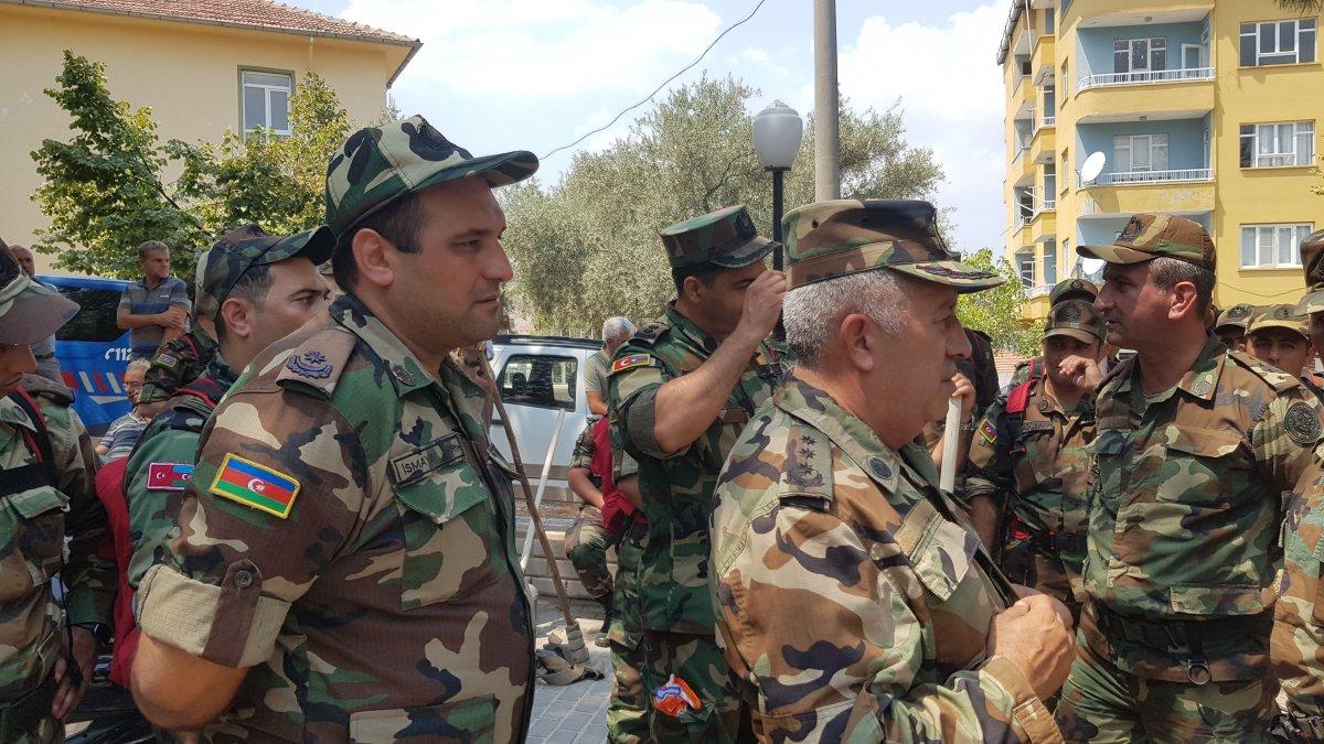 Azerbaycan’dan 200 kişilik ekip Çine’ye gitti