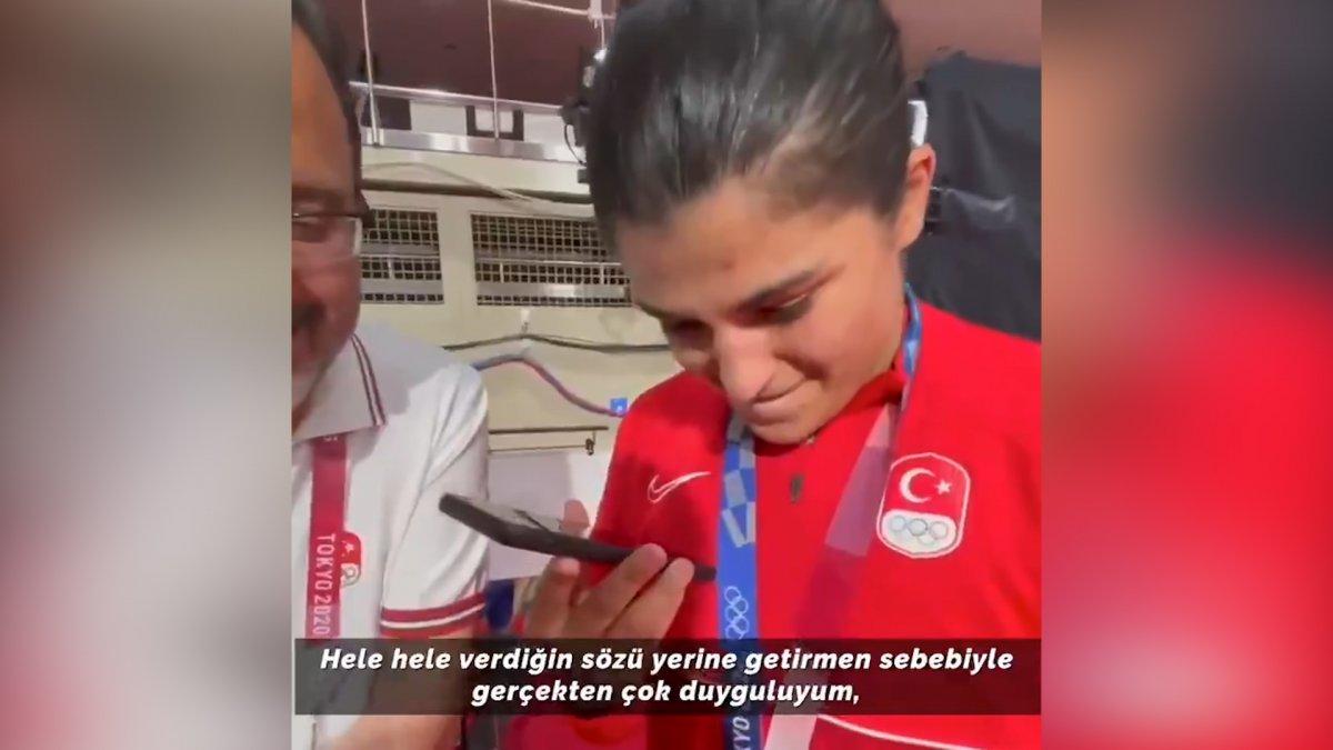 Cumhurbaşkanı Erdoğan'dan Busenaz Sürmeneli'ye tebrik telefonu