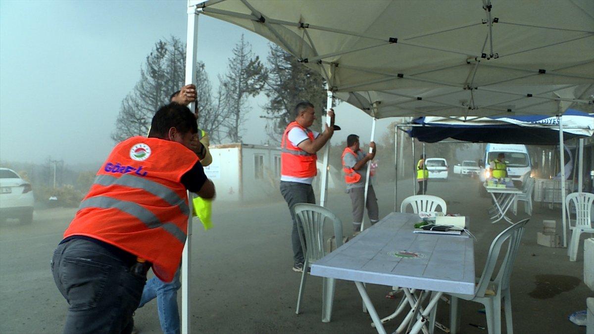 Antalya'da sağanak yağış sevinci