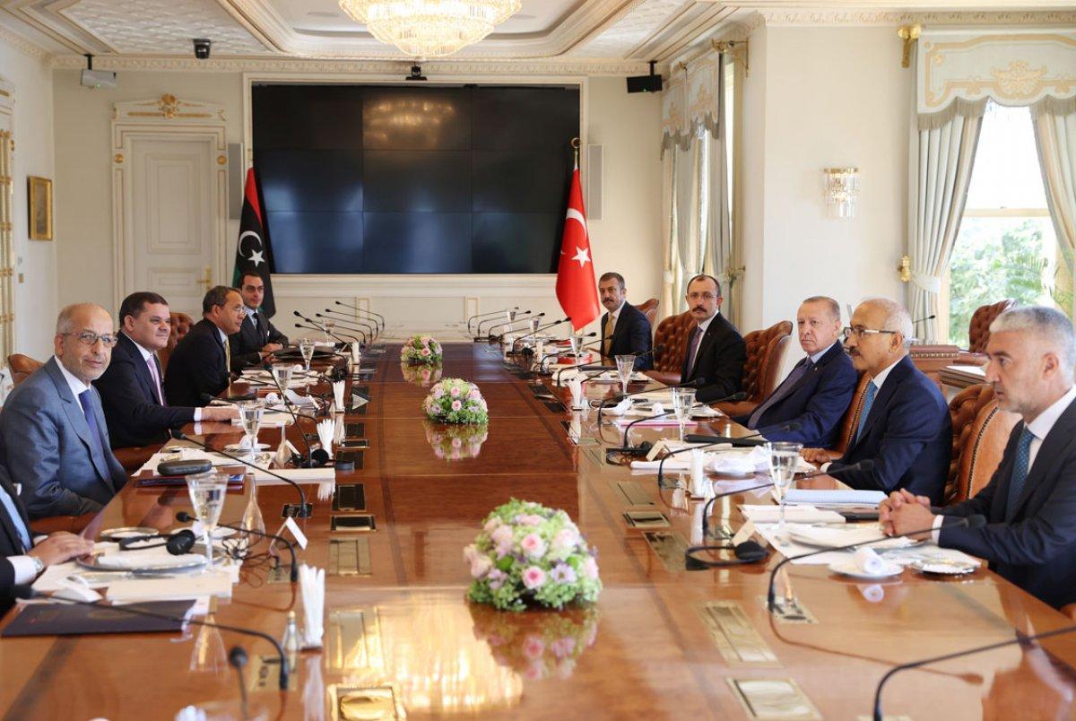 Cumhurbaşkanı Erdoğan, Libya Başbakanı ile görüştü