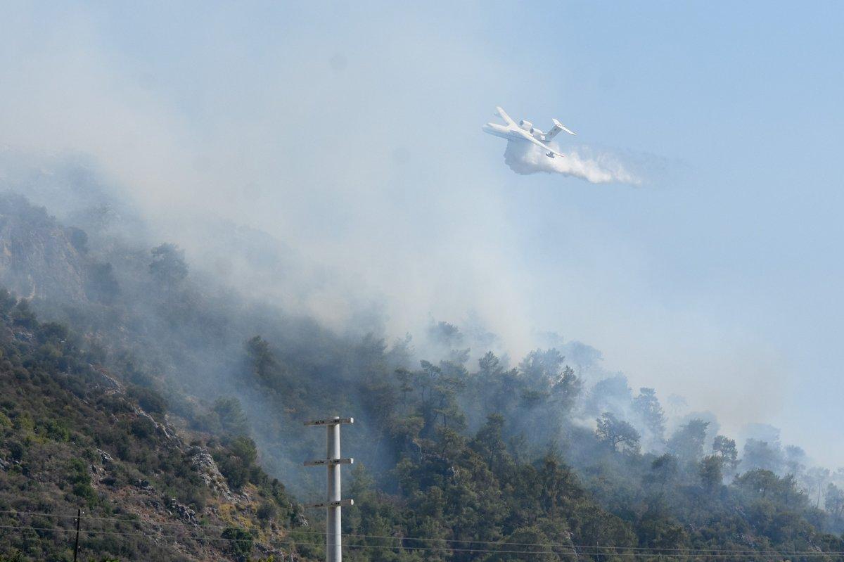 Dalaman'da orman yangını çıktı