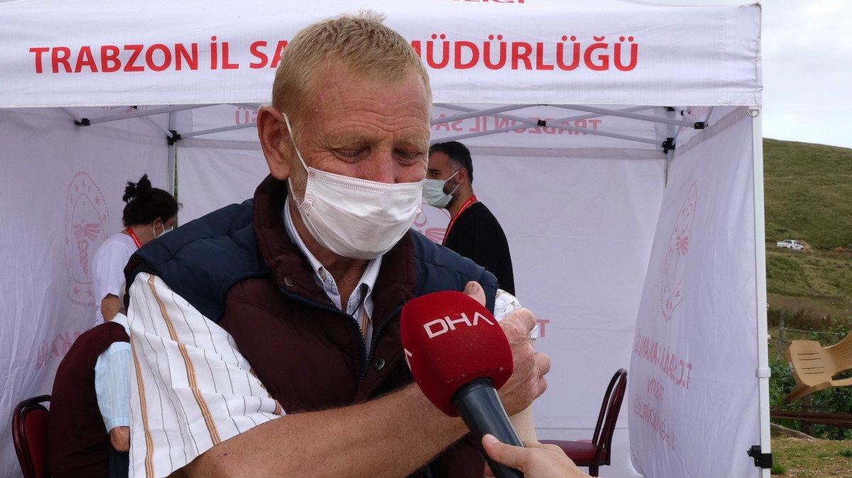 Doğu Karadeniz’de yaylada aşı çadırı kuruldu