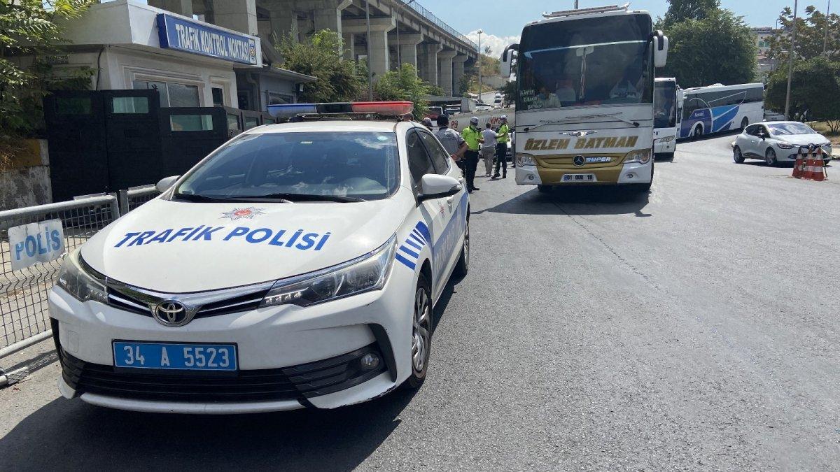 Şehirlerarası yolcu otobüslerinde denetimler yapıldı