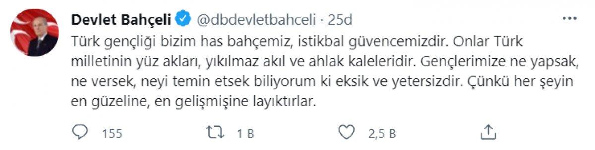 Devlet Bahçeli: Üniversite sınavları kaldırılsın, baraj düşürülsün