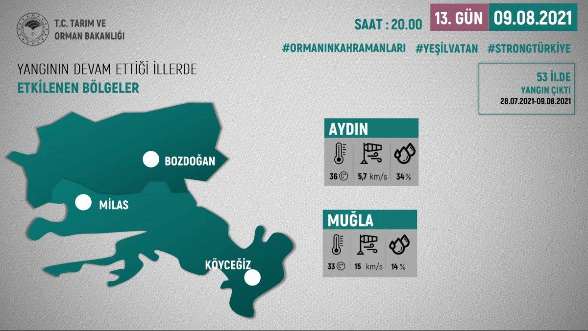 Bekir Pakdemirli: Milas ve Köyceğiz dışında tüm yangınlar kontrol altında