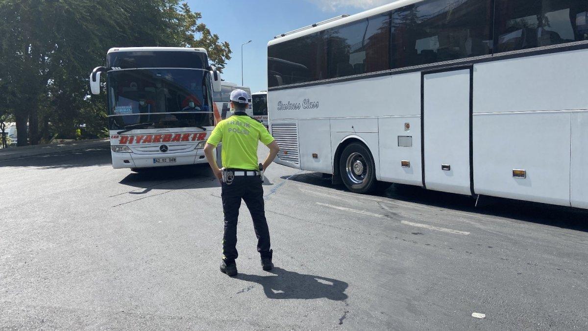 Şehirlerarası yolcu otobüslerinde denetimler yapıldı