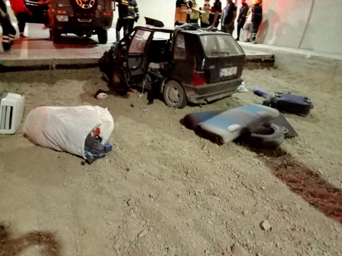 Rize’de kural ihlali yaparak girdiği tünelden çıkamadı