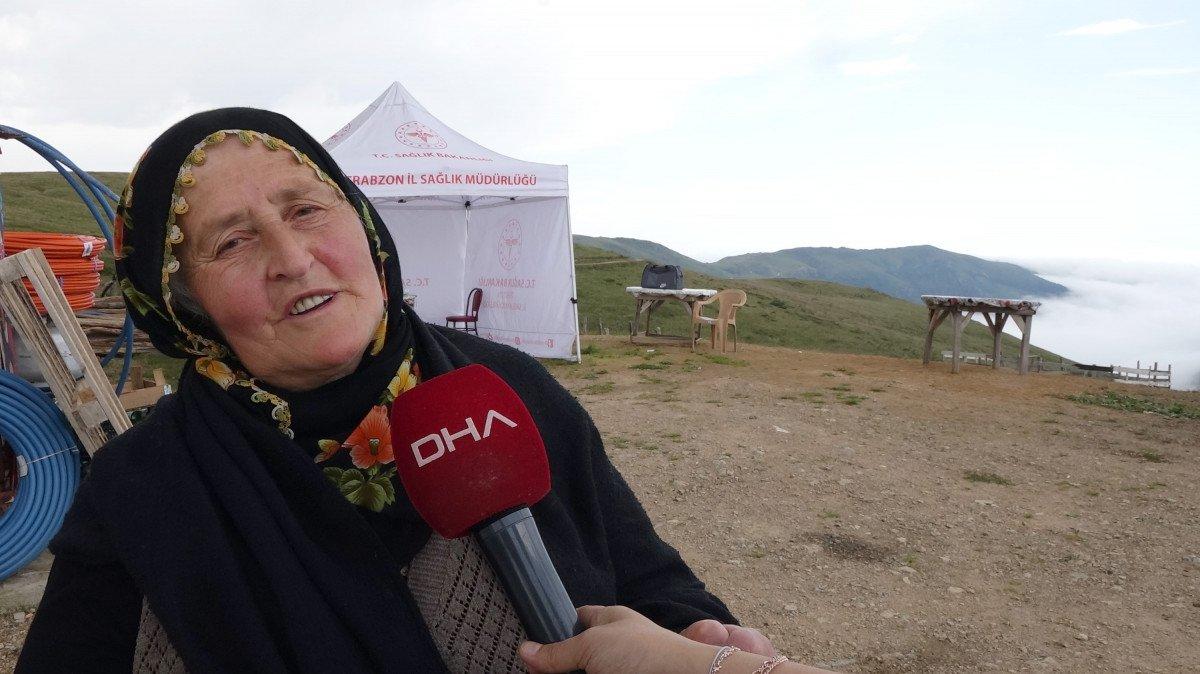 Doğu Karadeniz’de yaylada aşı çadırı kuruldu