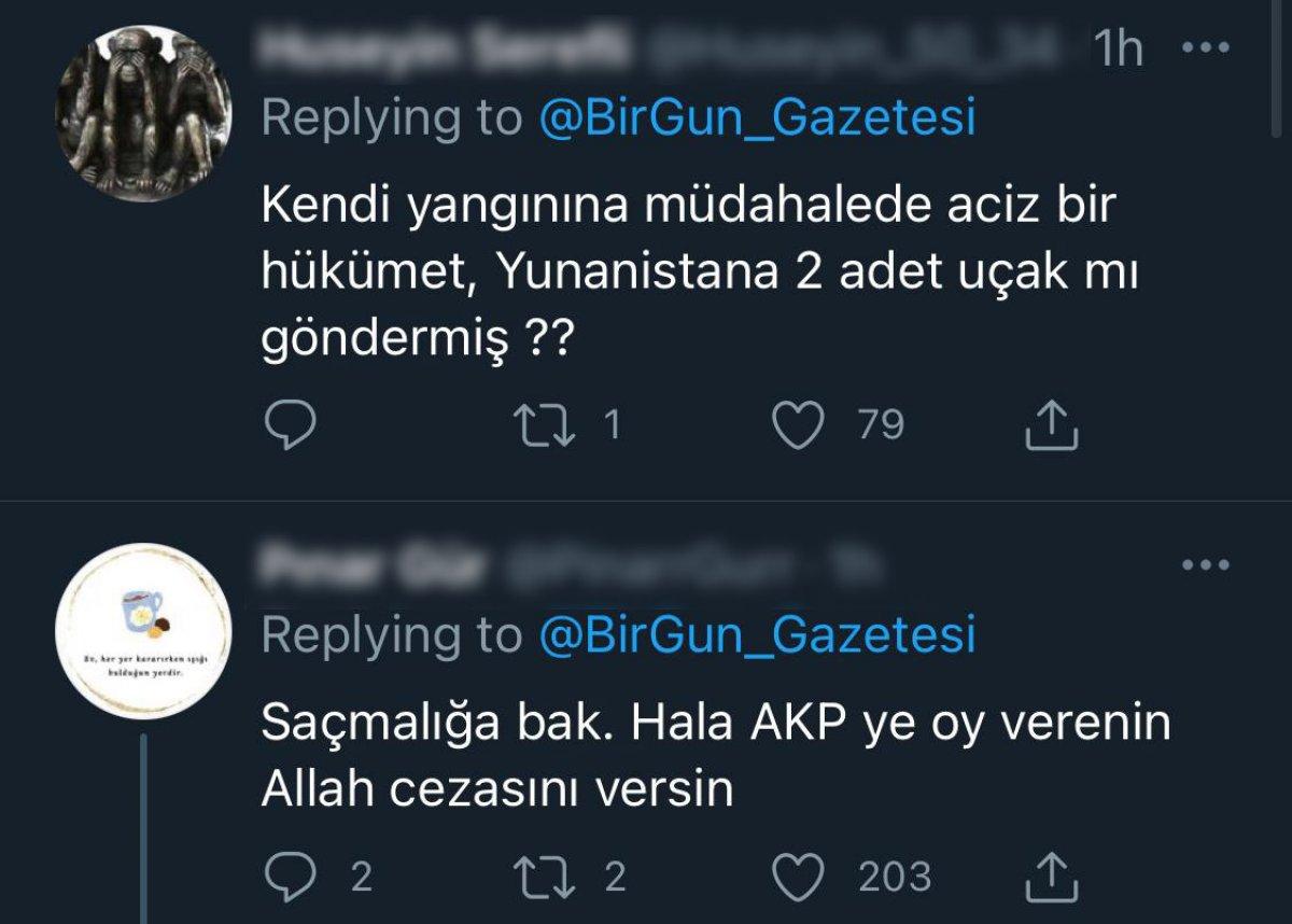Birgün gazetesi okuyucuları, Yunanistan'a yardım eli uzatan Türkiye'yi eleştirdi