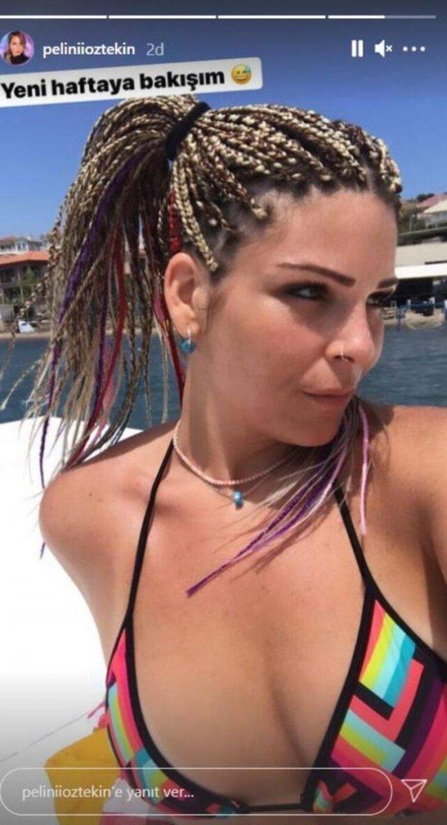 Pelin Öztekin'den bikinili fotoğraf