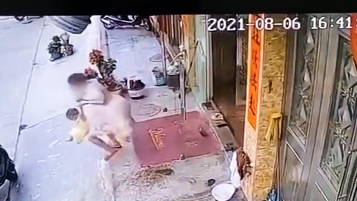 Çin’de etanol patladı, anne ve çocuk alevlerin arasında kaldı