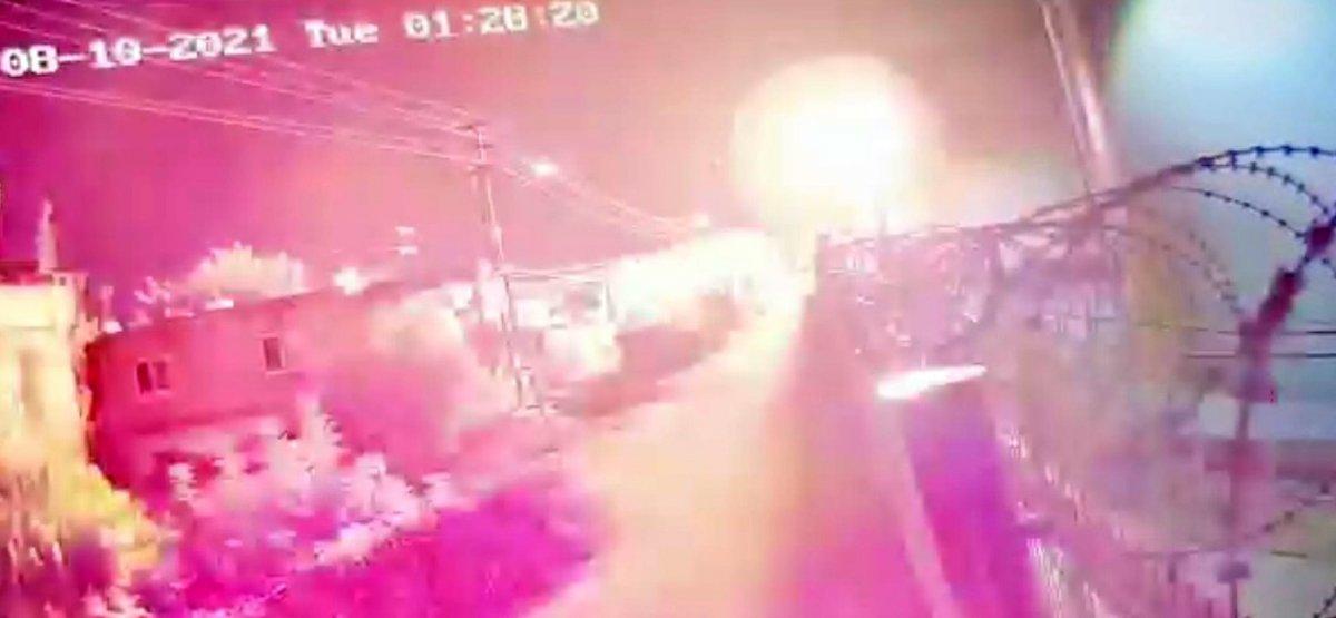 Mersin'deki patlama kameralara yansıdı