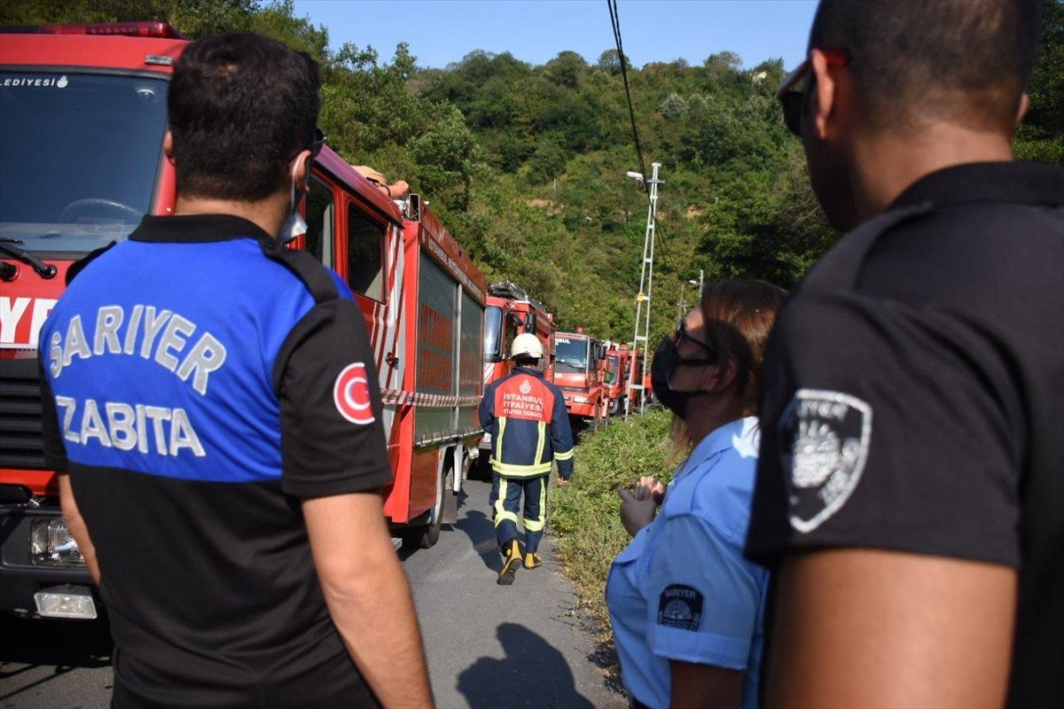 Sarıyer'de orman yangını