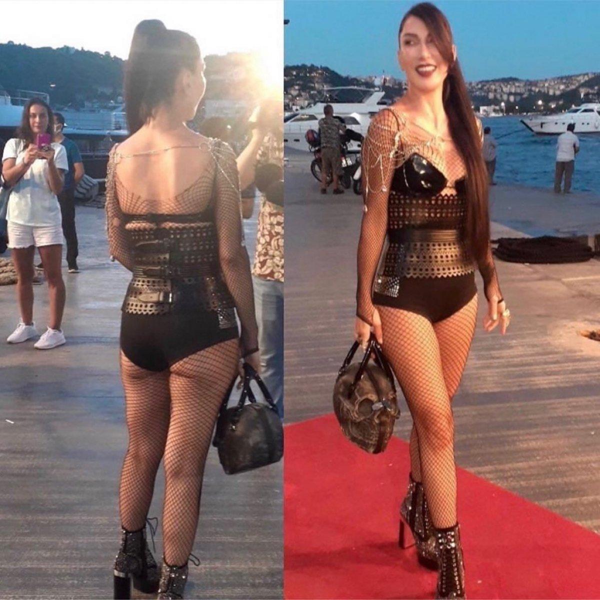 Hande Yener'den cesur kombin