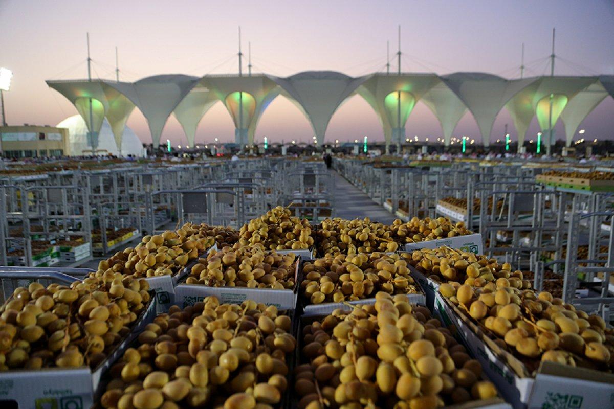 Suudi Arabistan'da hurma pazarı kuruldu