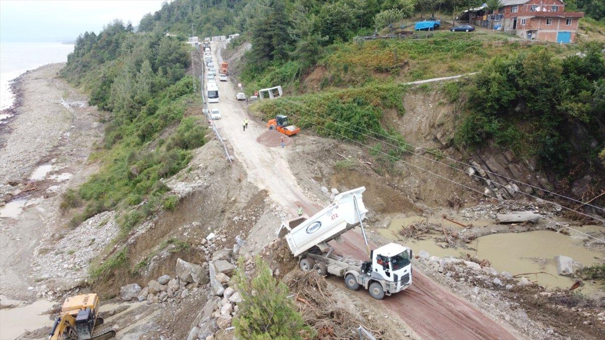 Sinop Ayancık karayolunda ulaşım yeniden sağlandı