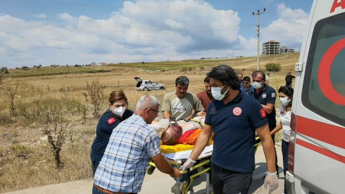 Bursa otomobil takla attı: 1 ölü, 1 yaralı