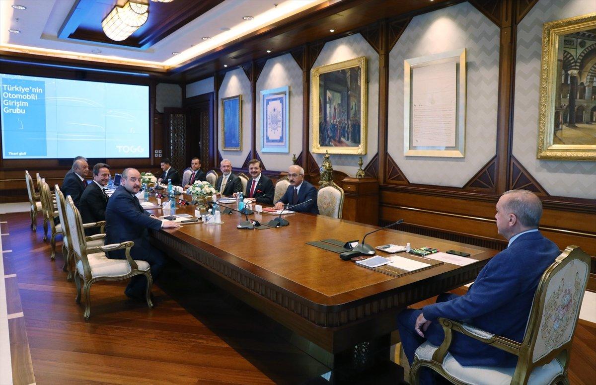 Cumhurbaşkanı Erdoğan, TOGG heyetiyle görüştü