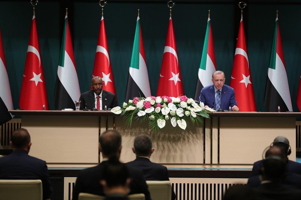 Cumhurbaşkanı Erdoğan'dan Sudan Devlet Başkanı ile ortak açıklama