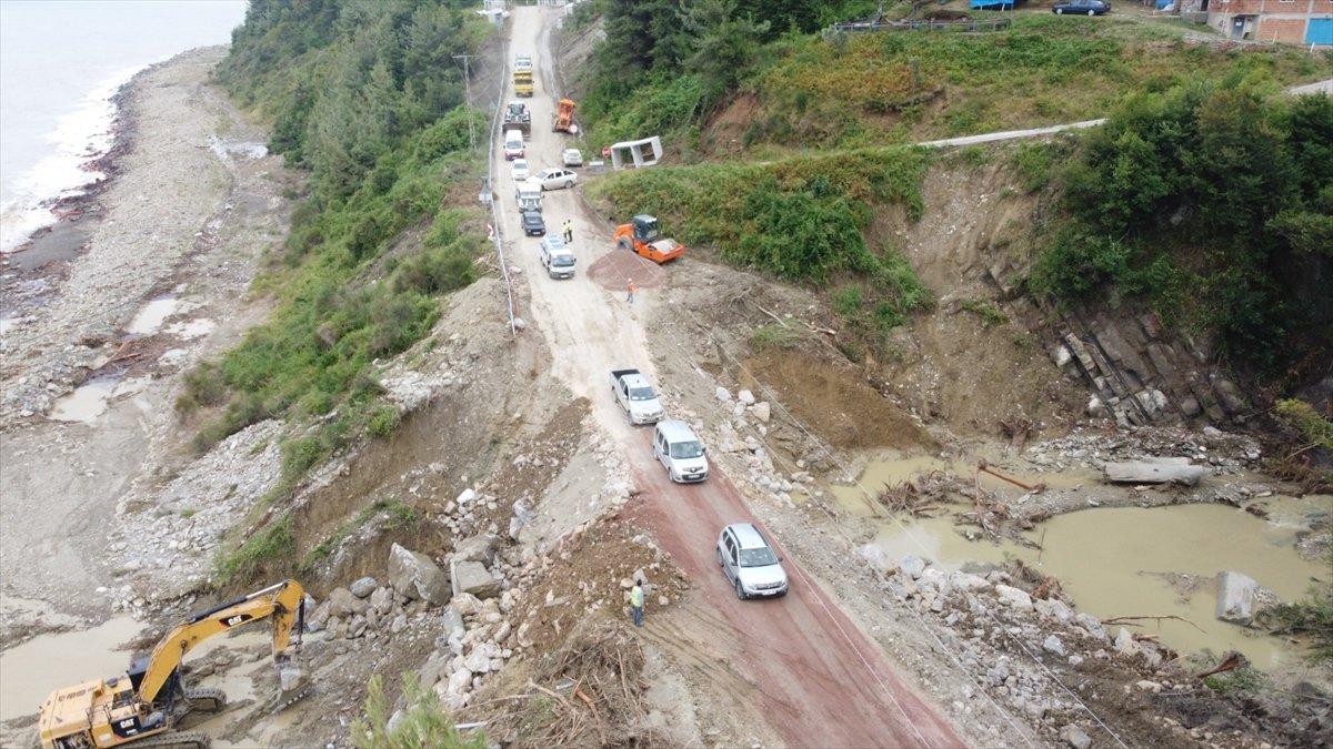 Sinop Ayancık karayolunda ulaşım yeniden sağlandı