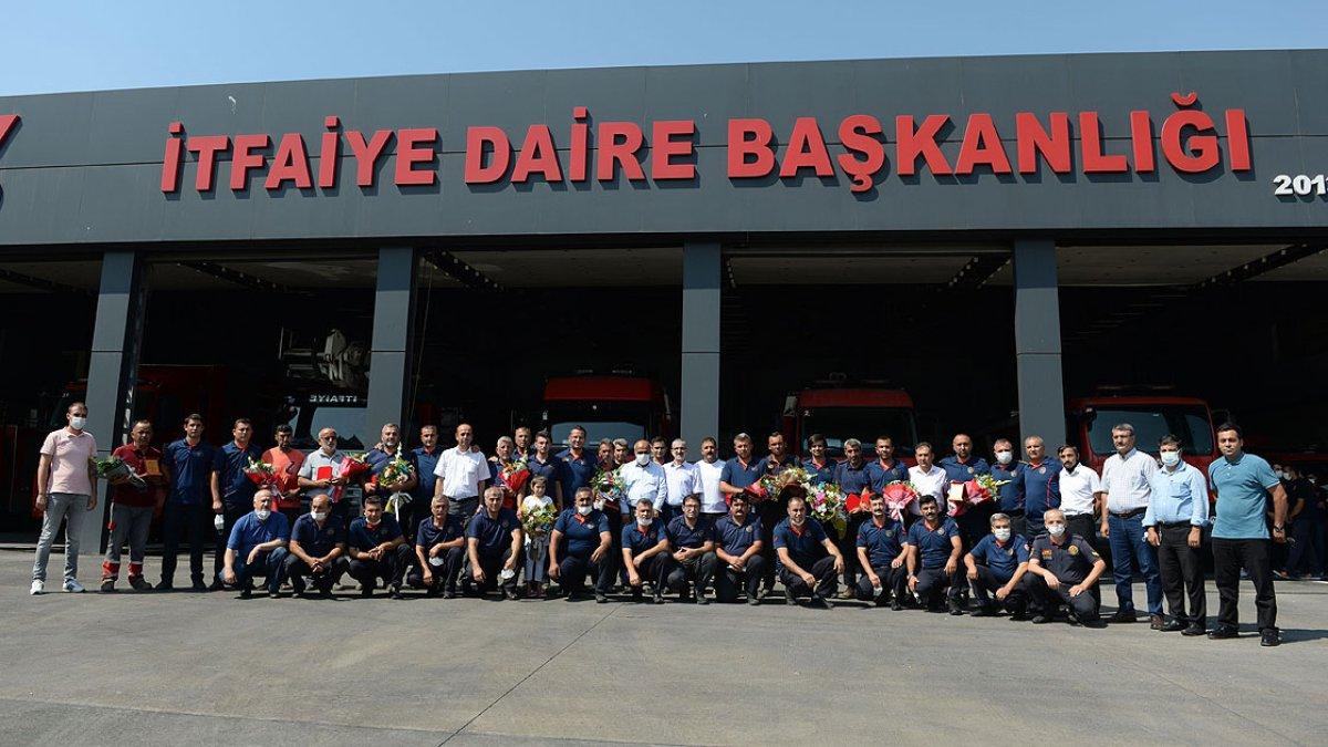 Kahramanmaraşlı itfaiyeciler, bir köyü alevlerden kurtardı