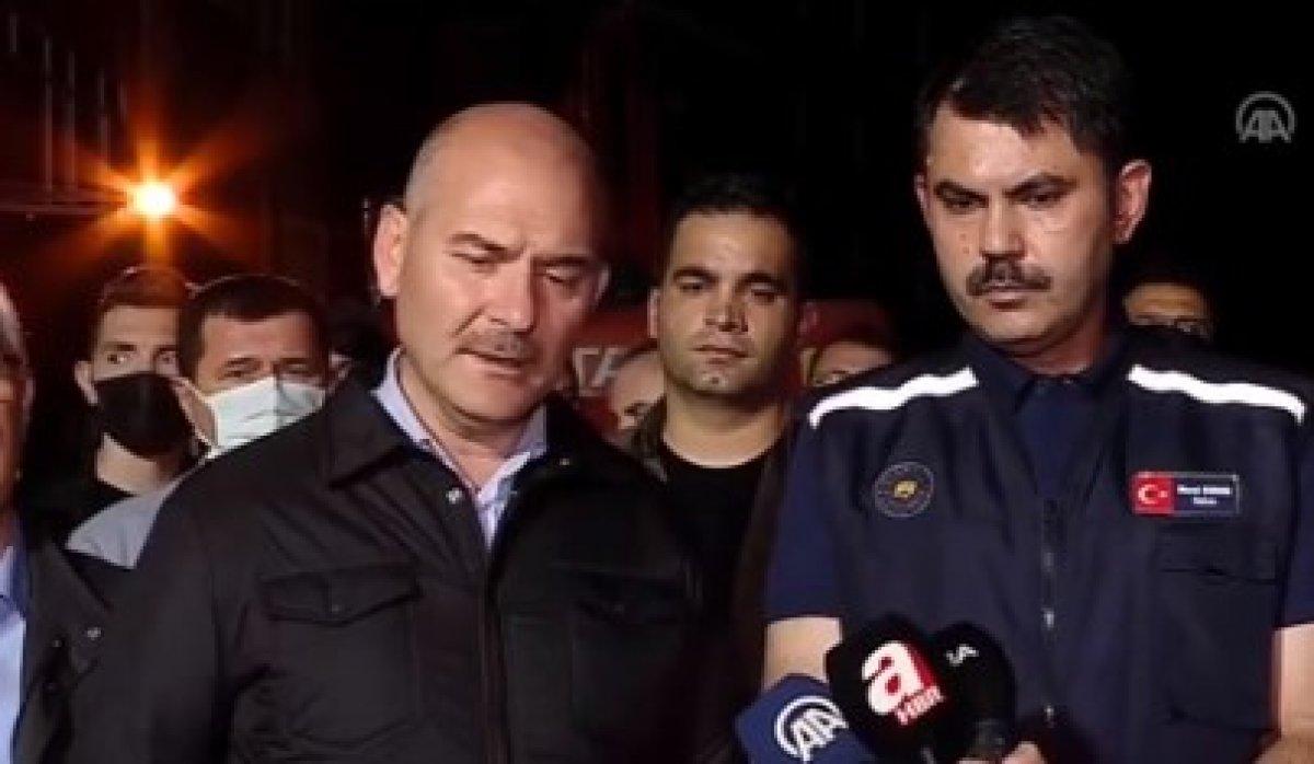 Süleyman Soylu ile Murat Kurum, Kastamonu'daki selin son durumunu açıkladı