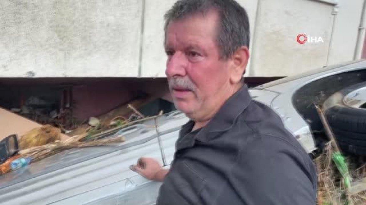 Kastamonu'da patronunun arabasını kurtardı, patronu sel sularına kapıldı