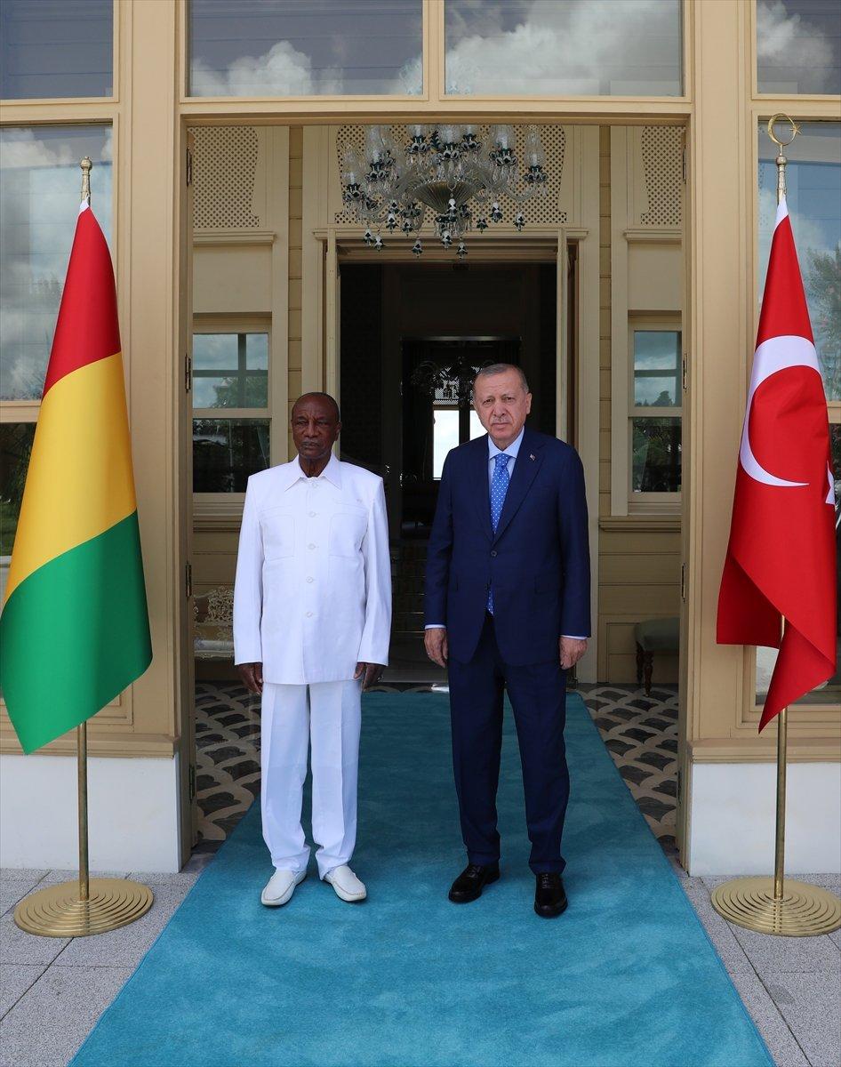Cumhurbaşkanı Erdoğan, Gine Cumhurbaşkanı Conde ile görüştü