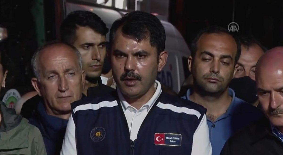 Bakan Murat Kurum: Selden etkilenen 454 bina var